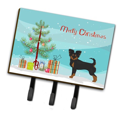 Carolines Treasures Black & Tan Chion Christmas Tree Leash or Key Holder CK3813TH68